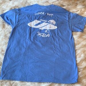 Alpha Phi Baby Blue Rise Up For MDA Charity T-shirt Size Large